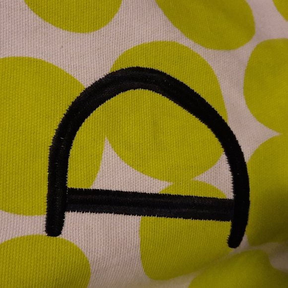 Embroidered Lime Green Polk-A-Dot Cotton Chef Kitchen Apron Baker Cook Gift - Picture 2 of 6